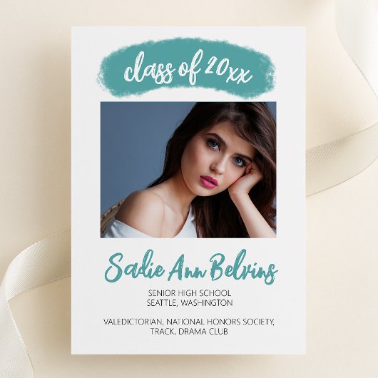 Waterverf Penseelstreek Afstuderen Aankondiging