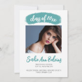 Waterverf Penseelstreek Afstuderen Aankondiging (Voorkant)