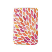 Waterverf penseelstreek barst geel en oranje badmat (Voorkant Verticaal)