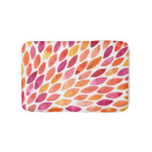 Waterverf penseelstreek barst geel en oranje badmat (Voorkant)