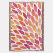 Waterverf penseelstreek barst geel en oranje deken (Voorkant Verticaal)