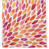 Waterverf penseelstreek barst geel en oranje douchegordijn (Voorkant)