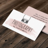 Waterverf Penseelstreek fotografie Cute Camera Visitekaartje