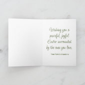 Waterverf penseelstreek paasei kaart (Binnen)