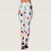 Waterverf penseelstreken: Abstract naadloos. Leggings (Achterkant)