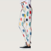 Waterverf penseelstreken: Abstract naadloos. Leggings (Links)