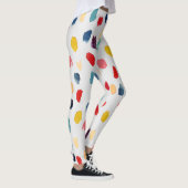 Waterverf penseelstreken: Abstract naadloos. Leggings (Rechts)