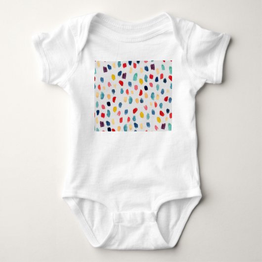 Waterverf penseelstreken: Abstract naadloos. Romper (Voorkant)