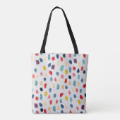 Waterverf penseelstreken: Abstract naadloos. Tote Bag (Achterkant)