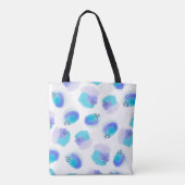 Waterverf penseelstreken Canvas tas (Achterkant)