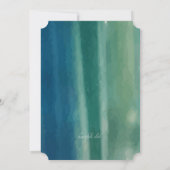 Waterverf Penseelstreken Fotouitnodiging Kaart (Achterkant)