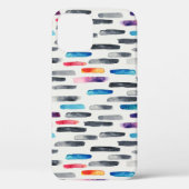 Waterverf penseelstreken, kleurrijk naadloos patro Case-Mate iPhone case (Achterkant)