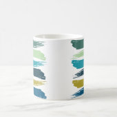 Waterverf penseelstreken koffiemok (Center)