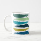 Waterverf penseelstreken koffiemok (Links)