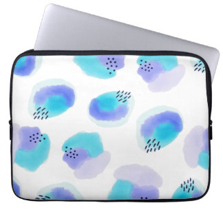 Waterverf penseelstreken laptophoes laptop sleeve