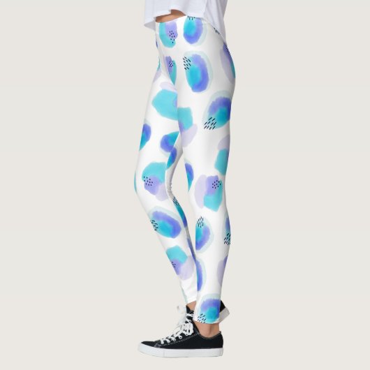 Waterverf penseelstreken Leggings (Links)