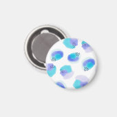 Waterverf Penseelstreken Magnet (Voorkant / Achterkant)