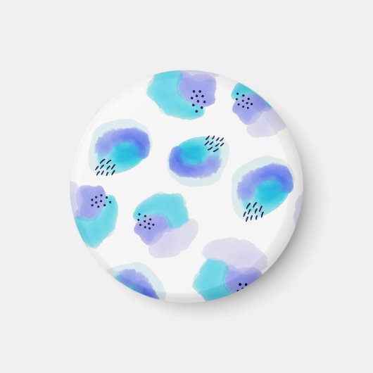Waterverf Penseelstreken Magnet (Voorkant)