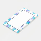 Waterverf penseelstreken Post-it Notes (Schuin)