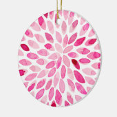 Waterverf penseelstreken - roze palet keramisch ornament (Links)