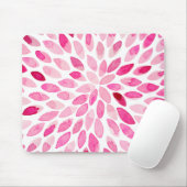 Waterverf penseelstreken - roze palet muismat (Met muis)