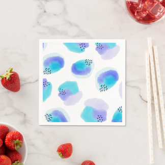 Waterverf penseelstreken servetten