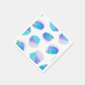 Waterverf penseelstreken servetten (Hoek)