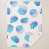 Waterverf penseelstreken sherpa deken (Voorkant)