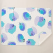 Waterverf penseelstreken sherpa deken (Voorkant (horizontaal))