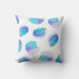 Waterverf penseelstreken Sierkussen