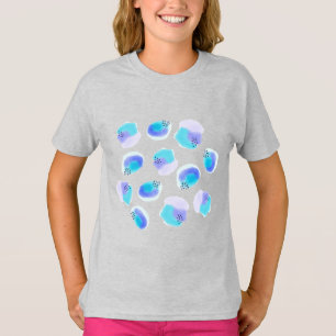 Waterverf penseelstreken T-shirt