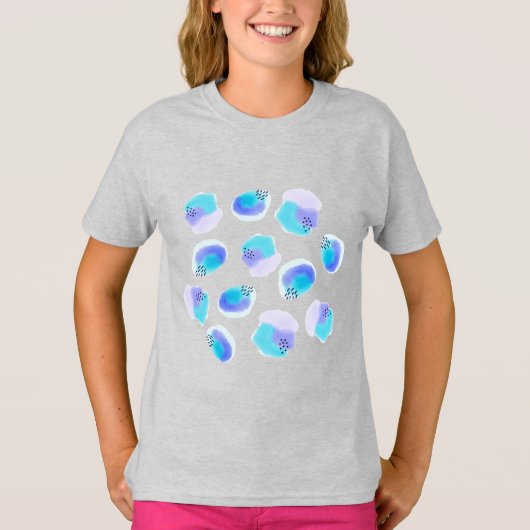 Waterverf penseelstreken T-shirt (Voorkant)