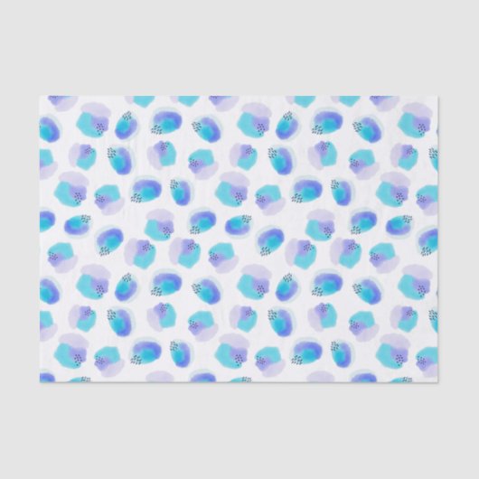 Waterverf penseelstreken tissue paper tissuepapier (Voorkant)