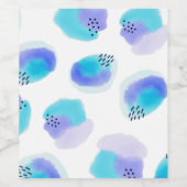 Waterverf penseelstreken Wijnlabel Wijn Etiket (Enkel label)