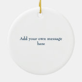 Waterverf pensionering doet wat ik wil keramisch ornament (Achterkant)