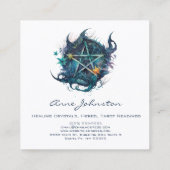 Waterverf Pentagram Square Visitekaartje (Achterkant)