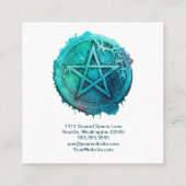 Waterverf Pentagram Visitekaartje (Achterkant)