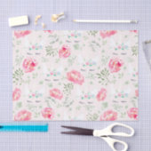 Waterverf Peonie Unicorn in roze Tissuepapier (Craft)