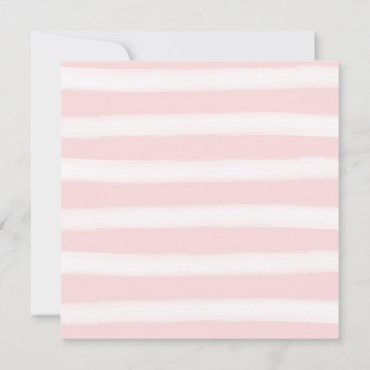 Waterverf Peonies Baby shower Kaart (Achterkant)