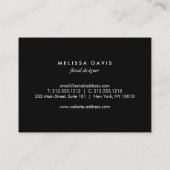 Waterverf Peonies Bunch Floral Designer Visitekaartje (Achterkant)