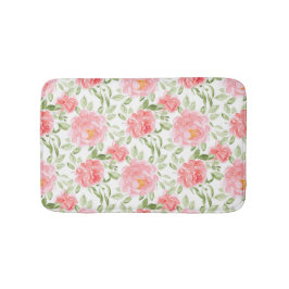 Waterverf Peonies Floral Pattern Badmat