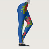 Waterverf Peonies Folk Leggings (Rechts)