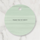 Waterverf Peonies Gold Foil Weddenschap Hartelijk Bedankjes Labels (Achterkant)