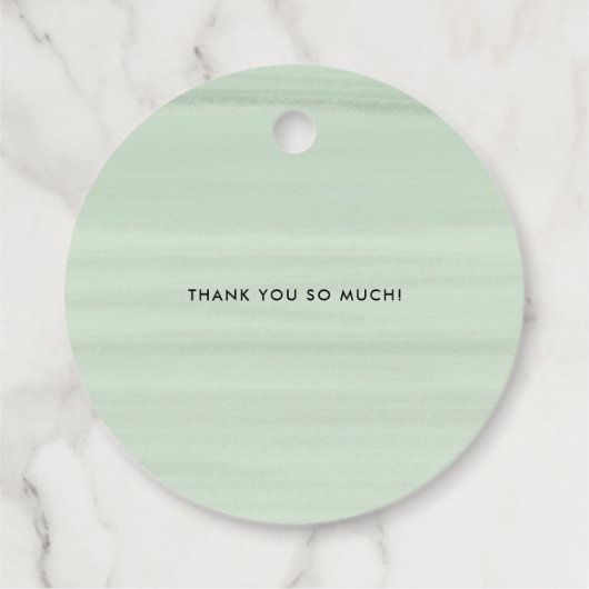 Waterverf Peonies Gold Foil Weddenschap Hartelijk  Bedankjes Labels (Achterkant)