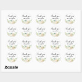 Waterverf Peonies Gold Foil Weddenschap Hartelijk  Ronde Sticker (Vel)