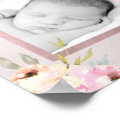 Waterverf Peonies, Je suis enfant de Dieu Poster (Hoek)