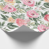Waterverf Peony Cadeaupapier (Hoek)