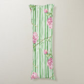 waterverf peony lichaamskussen (Voorkant Verticaal)