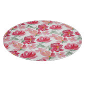 Waterverf Peony Pattern Snijplank (Hoek)