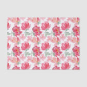 Waterverf Peony Pattern Tissuepapier (Voorkant)